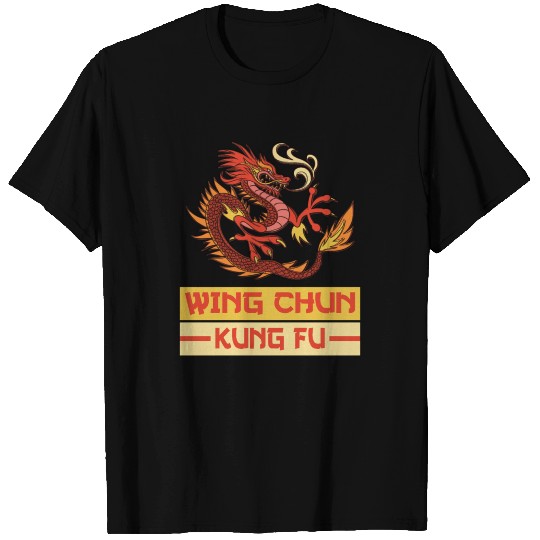 Wing Chun Kung Fu chinese dragon T Shirts