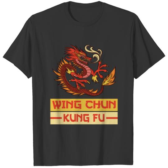 Wing Chun Kung Fu chinese dragon T Shirts