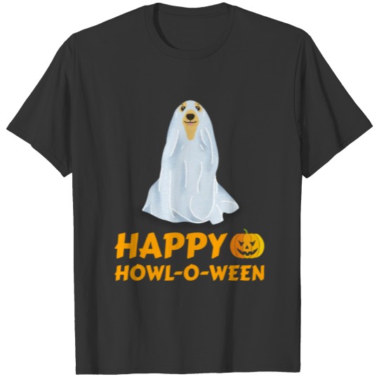 Funny Golden Retriever Dog Halloween Happy T-shirt