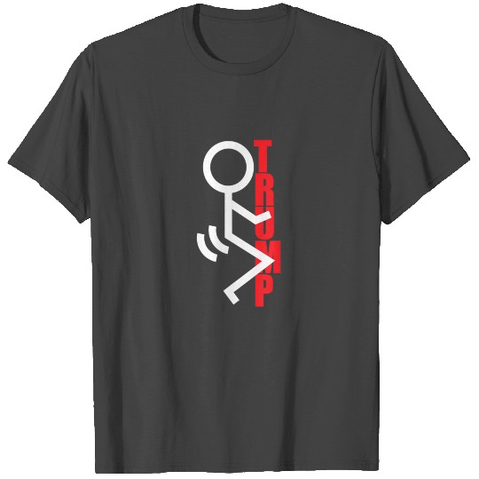 Funny Fuck Trump 2020 Stick Figure Sign Anti Trump T Shirts