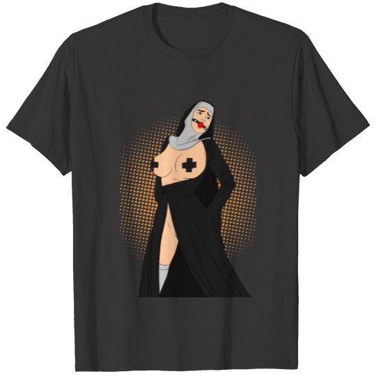 Naughty BDSM Nun T-shirt