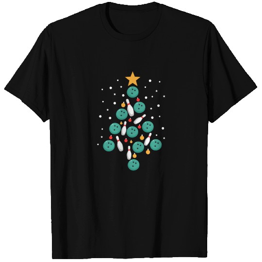 Christmas Tree Bowling T Shirts