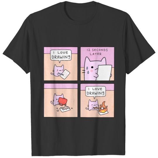 Drawing Cat Classic T-Shirt T-shirt