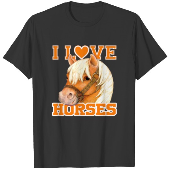 i love horses for girls, boys, Kids Birthday Gift T-shirt