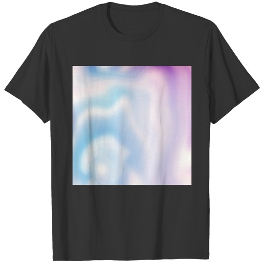 Holographic Blue Lilac Iridescent Modern T Shirts