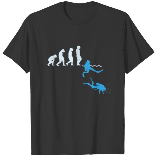 Diver Evolution Shirt Gift Diving T-shirt
