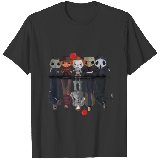 Classic Horror Characters Unite! T Shirts