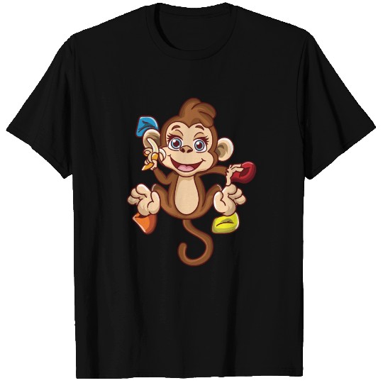 Funny Rock Climbing Monkey Bouldering Chimp T Shirts