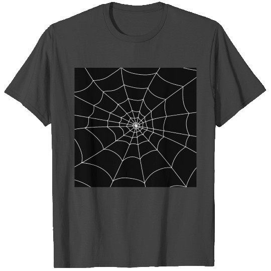 Spiderweb Spooky Spidey Halloween Black T Shirts