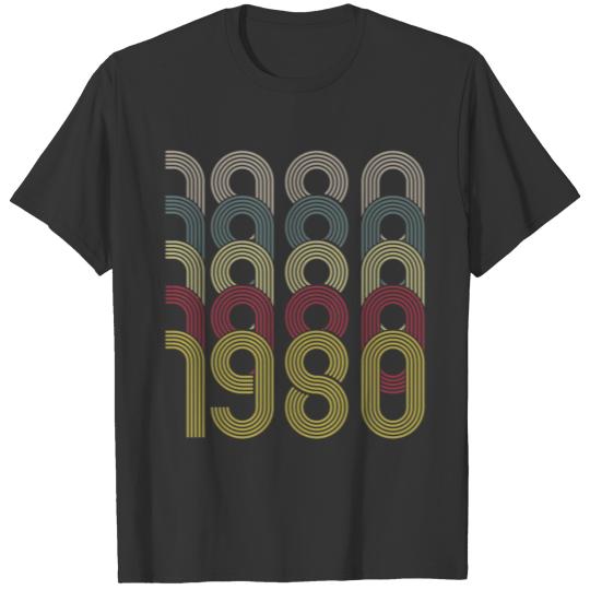 1980 Vintage Typeface Font Retro Look T-shirt