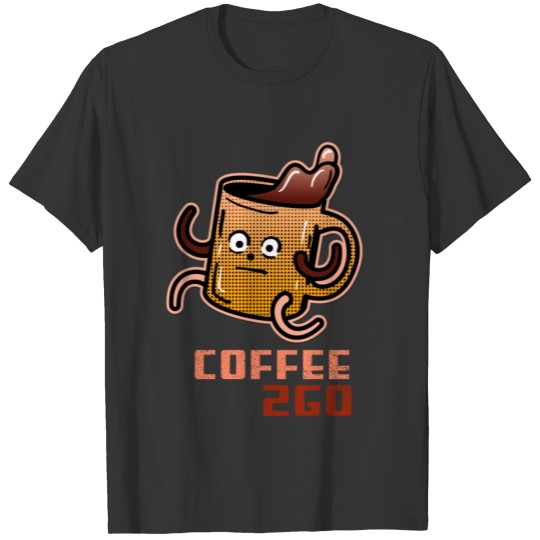 Coffe 2GO Kawaii FOOD Pun T-shirt