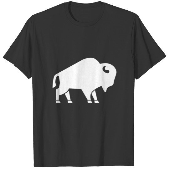 Bison Icon White T Shirts