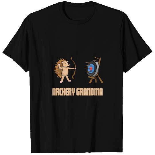 Hedgehog Archery Grandma Archer Grandmother T Shirts