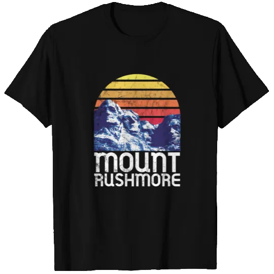 Mt Rushmore South Dakota Retro Tees T Shirts