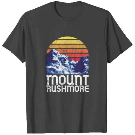 Mt Rushmore South Dakota Retro Tees T Shirts