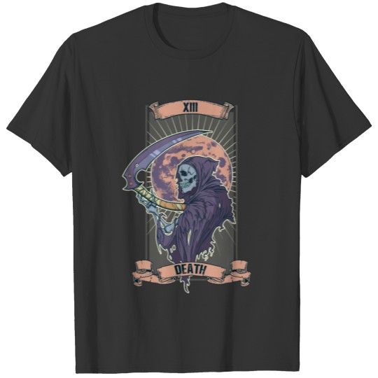 Death Tarot Card XIII 13 Art Occult Pagan Wicca T Shirts