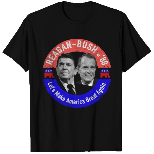 Reagan Bush '80 MAGA T Shirts