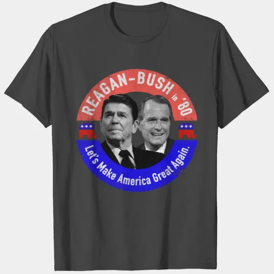 Reagan Bush '80 MAGA T Shirts