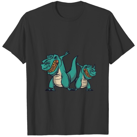 dabbing tyrannosaurus rex pair dab floss dance T Shirts