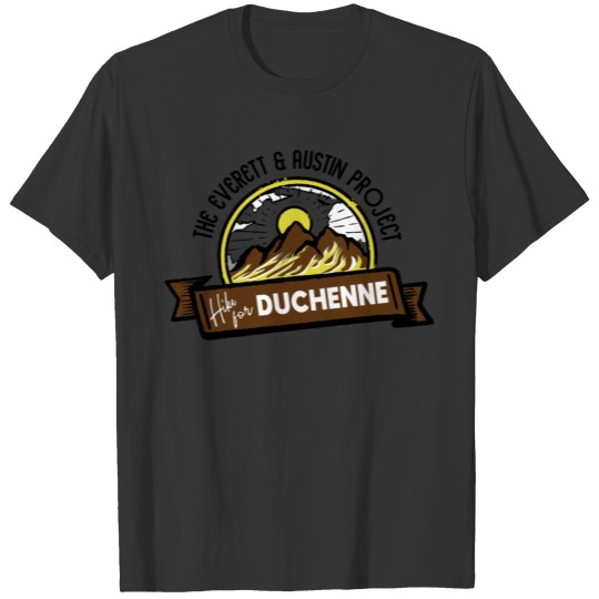 Hike for Duchenne, Black TEAAPI Letters T-shirt