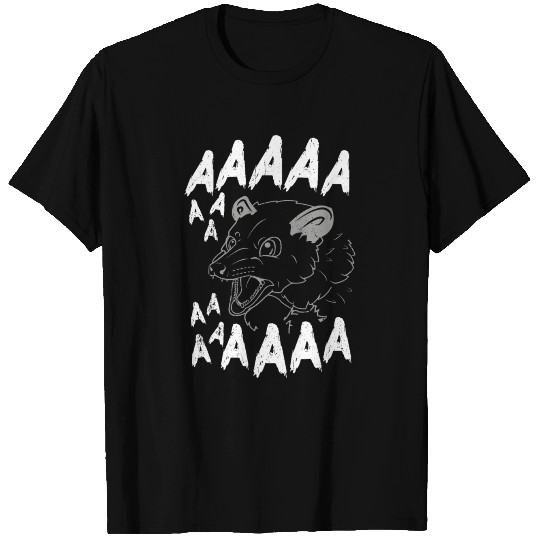 Meme Opossum Design Quote Screaming Opossum T Shirts