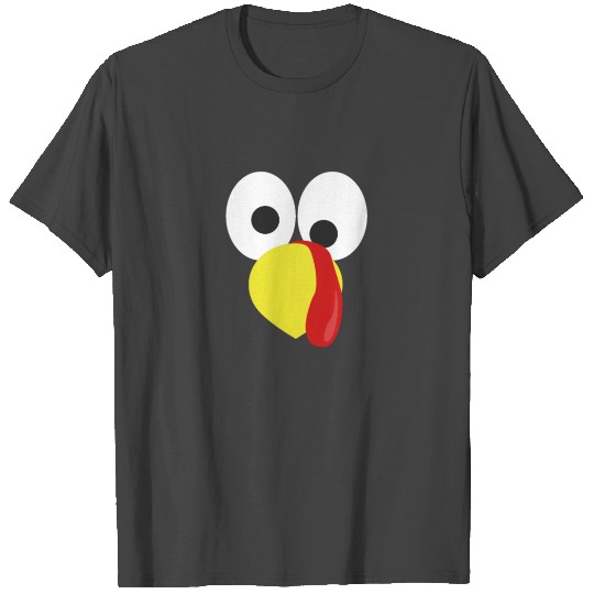 Turkey Face Gobble Funny Thanksgiving T Shirts
