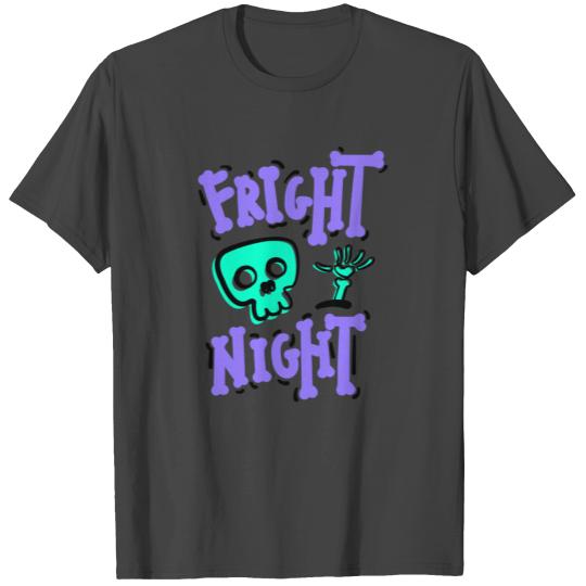 Funny Halloween gift horror fright night skeleton T Shirts