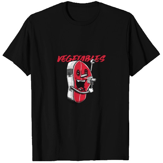 Eat more vegetables steak T Shirts