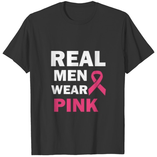 Real Men Wear Pink Breast Cancer Awareness T-shirt