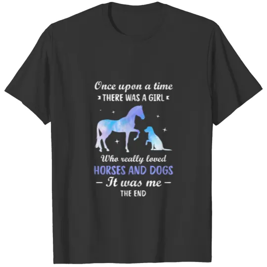 Horse Dog Design for a Rider and dog owner T Shirts