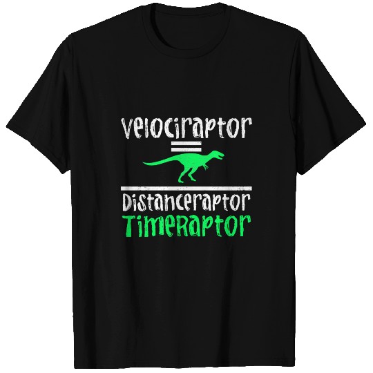 Velociraptor Equals Distance Over Time Raptor T Shirts