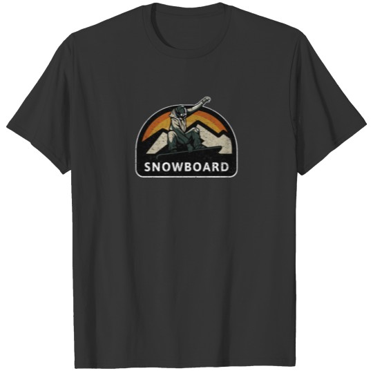 Snowboard design for snowboarders winter vacation T-shirt
