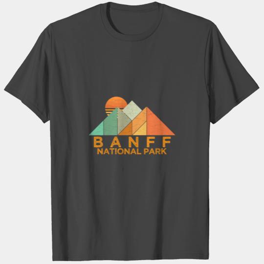 Retro Vintage Banff National Park T Shirts T Shirts