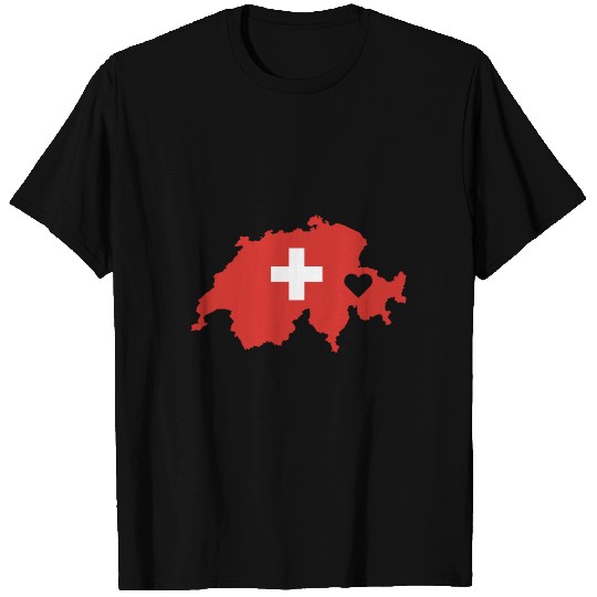 Love Switzerland Gift Swiss Pride Heart T Shirts