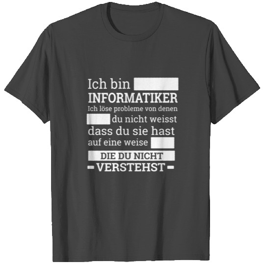 "Computer Science" | German 100179 T Shirts