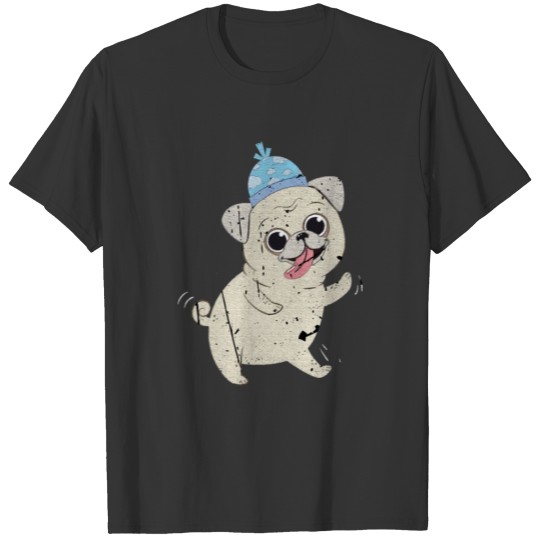 Happy Dog with hat T Shirts