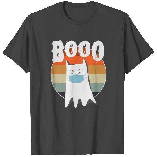Booo Cat Funny Vintage Halloween T Shirts