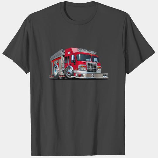 Fire truck emergency vehicles force engi T Shirts