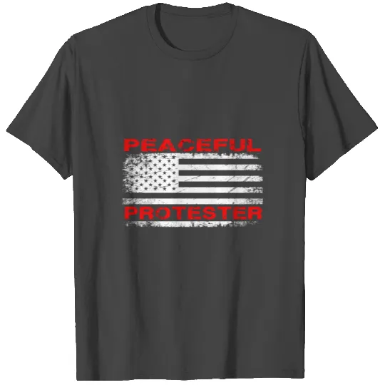 Pro Trump Rally 2020 Peaceful Protester Republican T Shirts