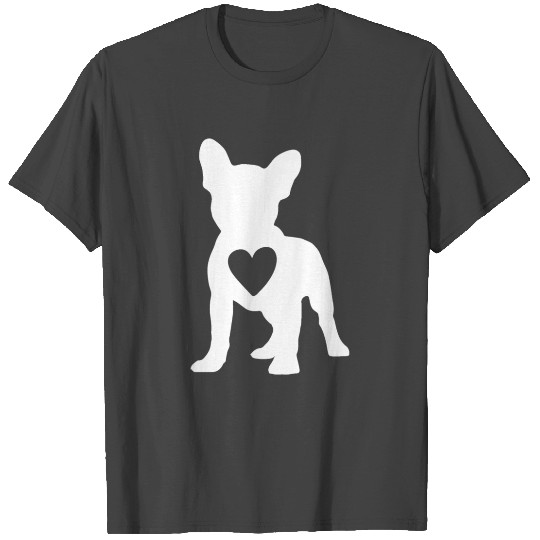 Love Frenchie Dogs Heart French Bulldog Dog Owner T Shirts