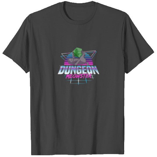 Dungeon Meowster Cute Cat Gaming T Shirts