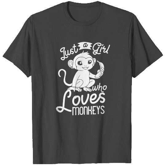 Baby Monkey Gift For Girls Chimpanzee T Shirts