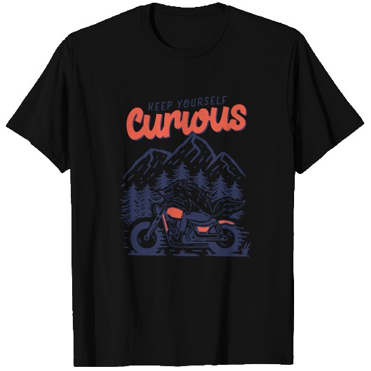 Wolf Motorbike Road Trip T Shirts