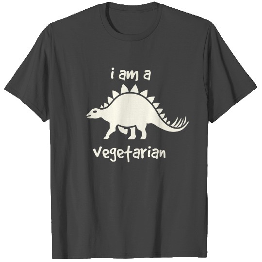 Stegosaurus I Am A Vegerarian T Shirts