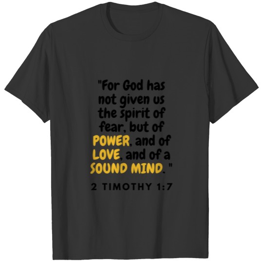 power love sound mind T-shirt