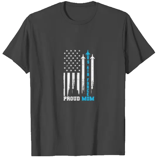 Proud Us Air Force Mom Rocket America Flag Mother' T Shirts