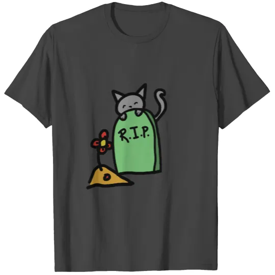 Graveyard Kitty Cat T Shirts