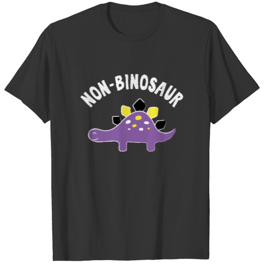 Non-Binosaur. Non-Binary, Funny Cute for LGBTQ+ T-shirt