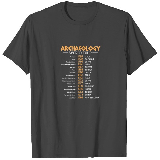 Archaeology World Tour T Shirts