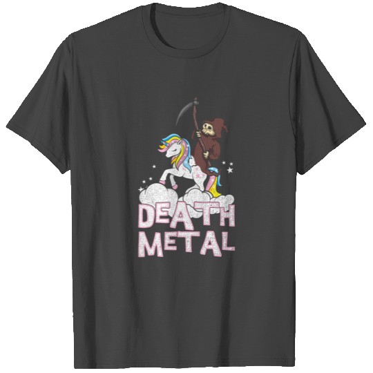 Unicorn Death Metal Reaper Rocker Gift T Shirts
